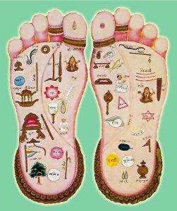 les pieds de Vishnu
